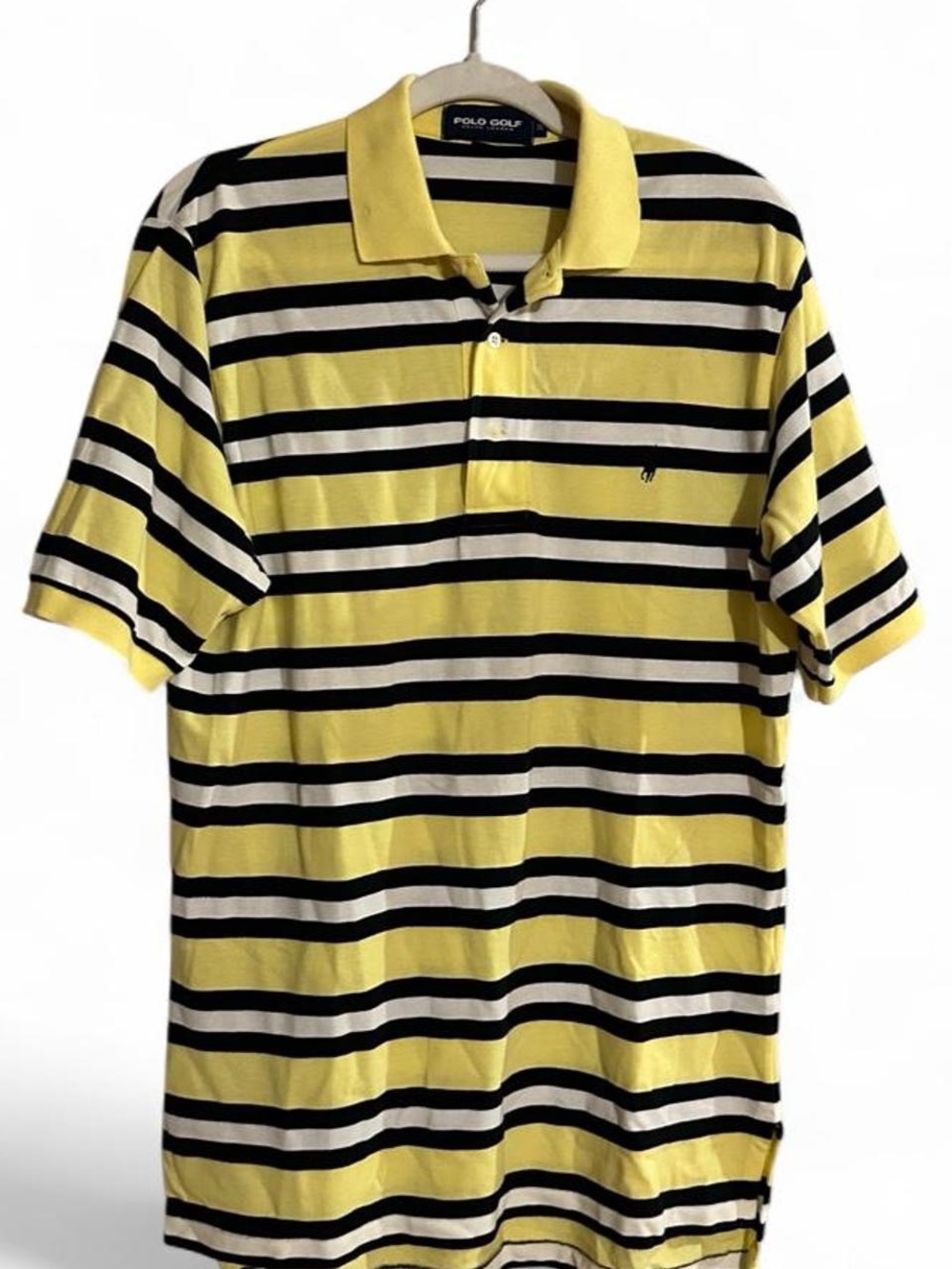 Polo Golf Ralph Lauren Yellow Striped Polo Shirt